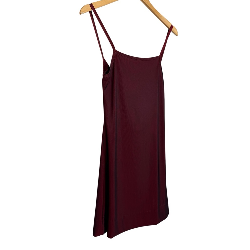 Andy Blanco Elegant Burgundy Slip Dress - Picture 3 of 10